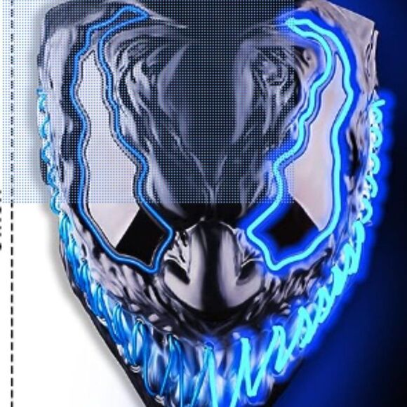 Halloween LED Light up mask - Picture 2 of 5